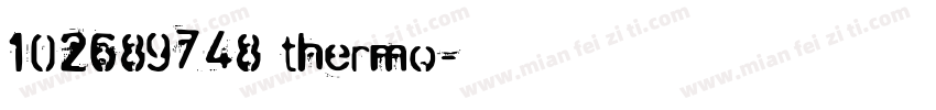 102689748 thermo字体转换